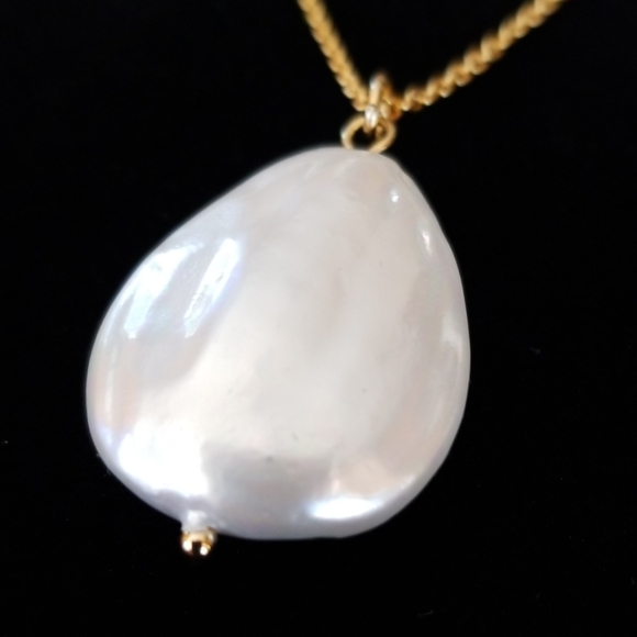 NWT Hand Crafted 14k Gold Filled Freshwater Pearl Pendant Necklace - Picture 8 of 14